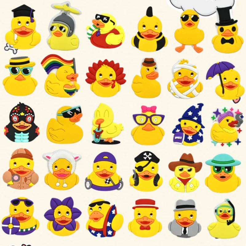 

Funny Duck Shoe Charms Wholesale Clogs Pins for Kids Boys Girls Badge Accessory for Men Women Jeans Decorations Buckle