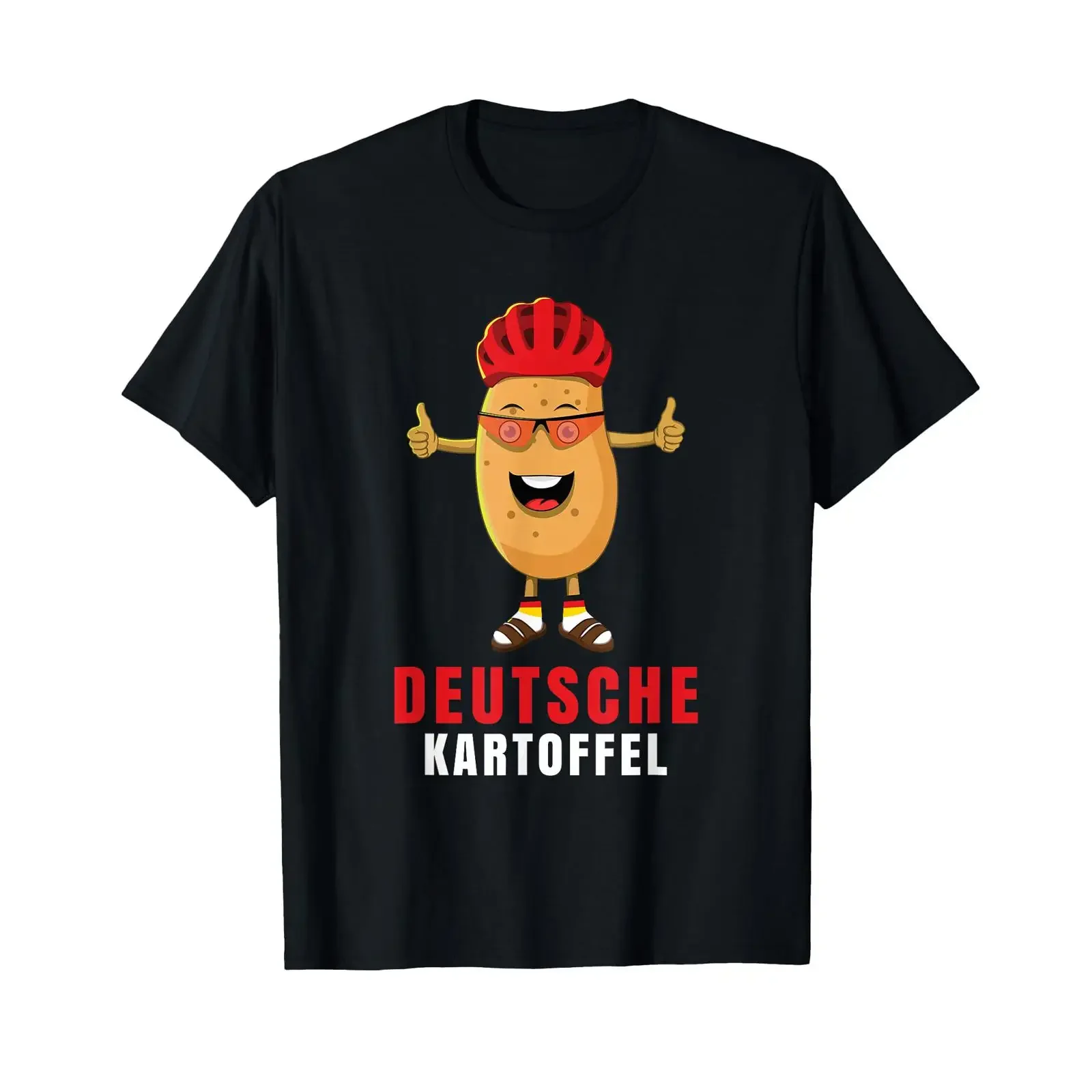 German Potato Sarcasm Typical Alman T Shirt vintage Washed graphic streetwear Slightly homme designer clothes Breathable