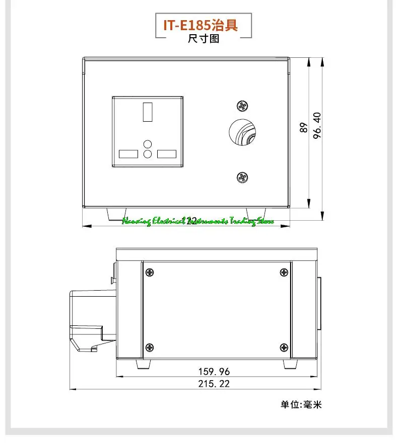 IT-E185 fixture is an optional accessory for IT9100 series power meter provided  wiring test