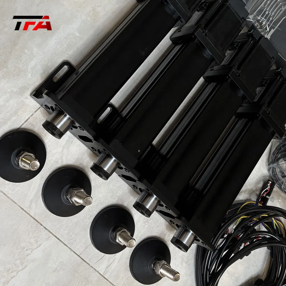 4-axis 60mm NEW 4 DOF Professional Car Driving Racing Simulator Cockpit Gaming Dynamic Motion 4080 Aluminum Profile Structure