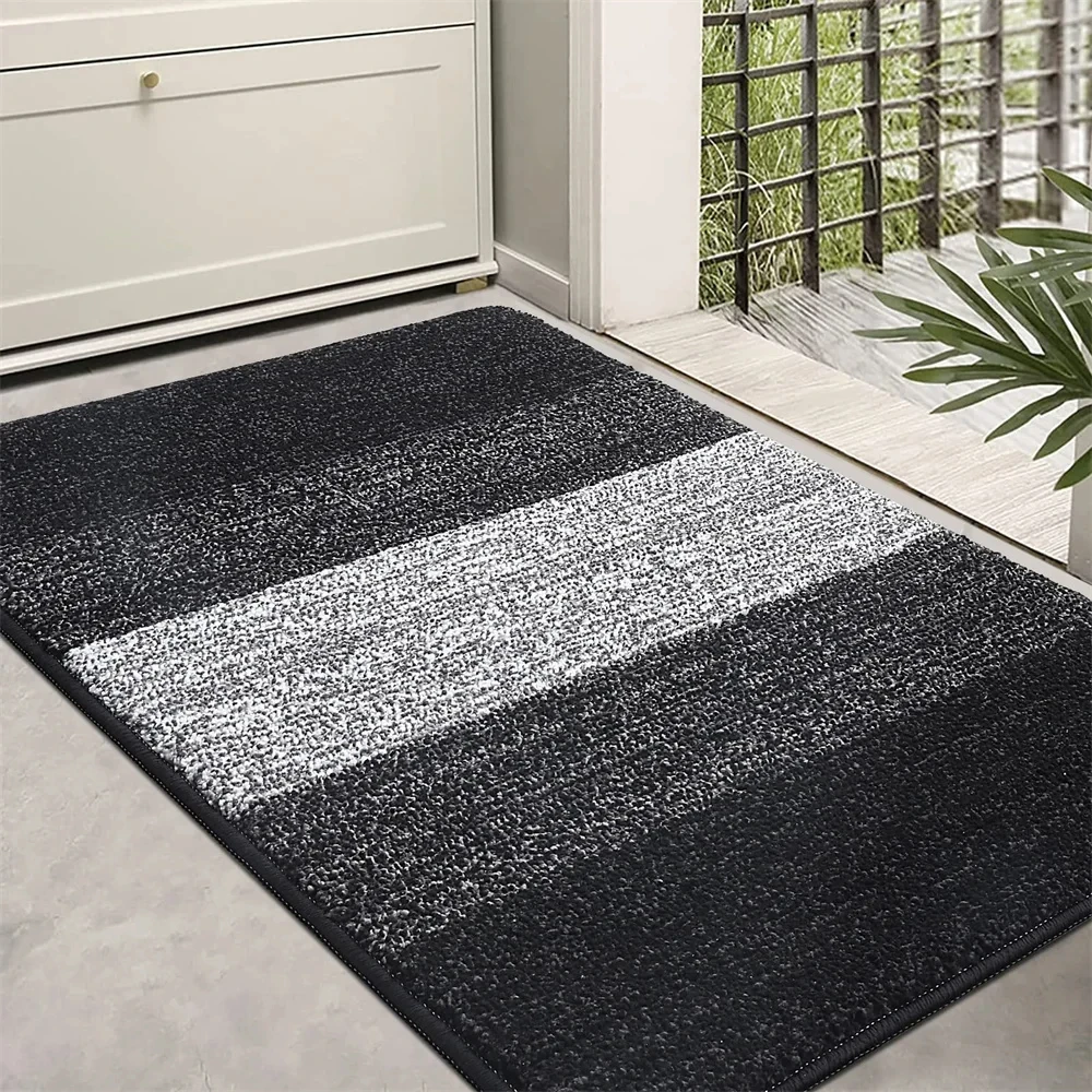 Homaxy Door Mat Indoor Dirt Trapper Entrance Doormat Non-Slip Low Profile Mat Dog Door Mat Supe Absorbent Welcome Rug Front Door