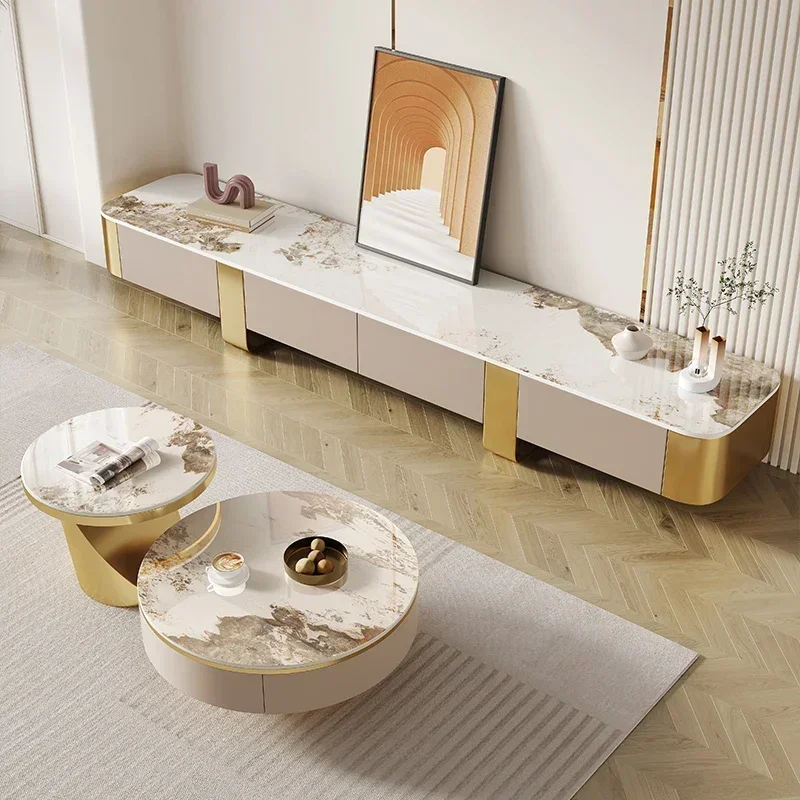 

Italian Luxury Tv Stand Center Entertainment Storage Living Room Television Lowboard Tv Stand Shelves Muebles Salon Furniture