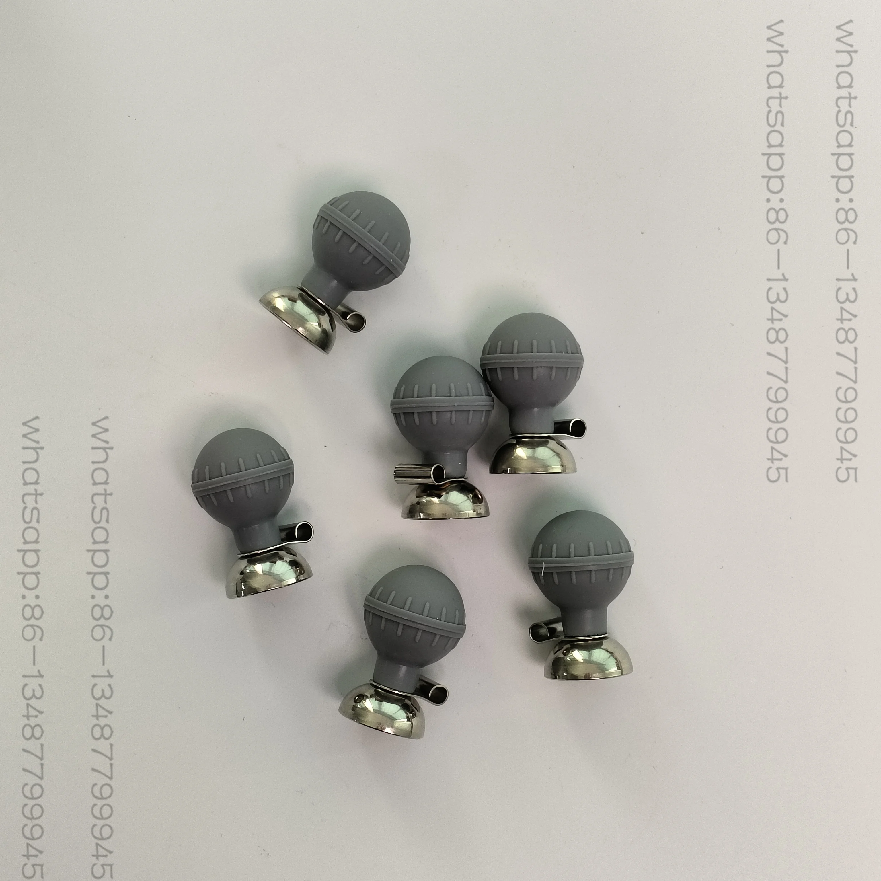 

Original ECG Machine ECG Lead Wire Suction Ball 6 Pcs/1 Box, Gray Suction Ball