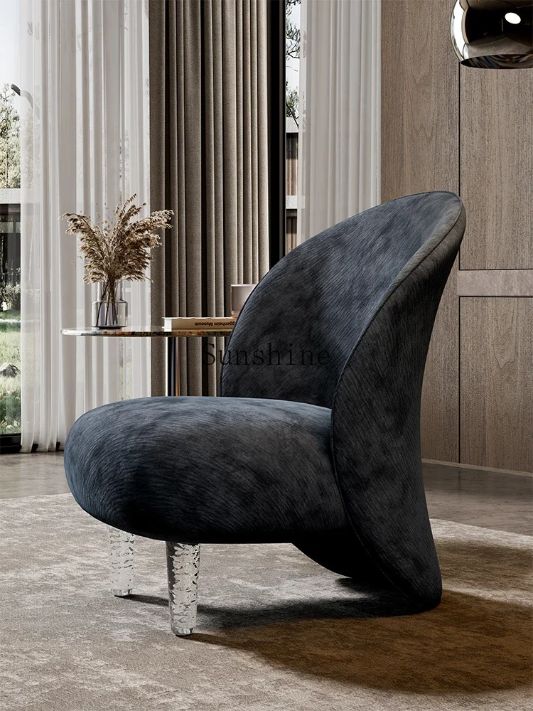 Italian chenille velvet sofa chair dreamy leisure living room single simple modern  FT