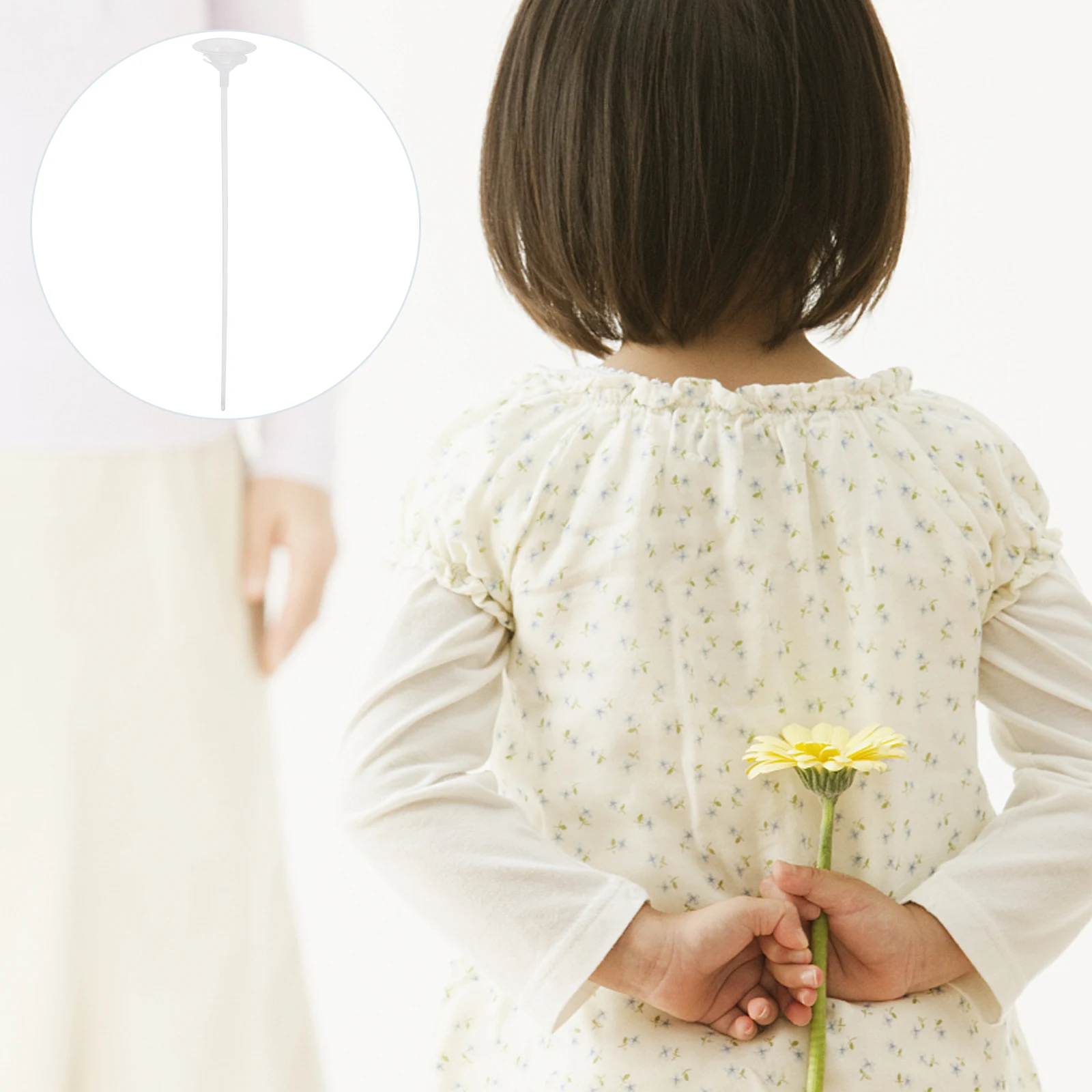 

12pcs Chocolate Flower Holders Transparent Plastic Wrapping Sticks For Roses Candy Bouquet Packaging Gift Support Rack