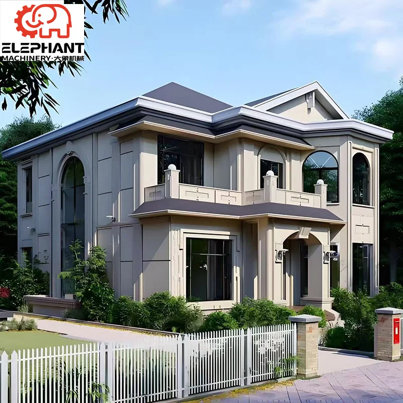 Modern Light Steel Villas Kit Prefabricated Home Lightweight Steel Structure Frame Container House Apartment Kitchen Living Room