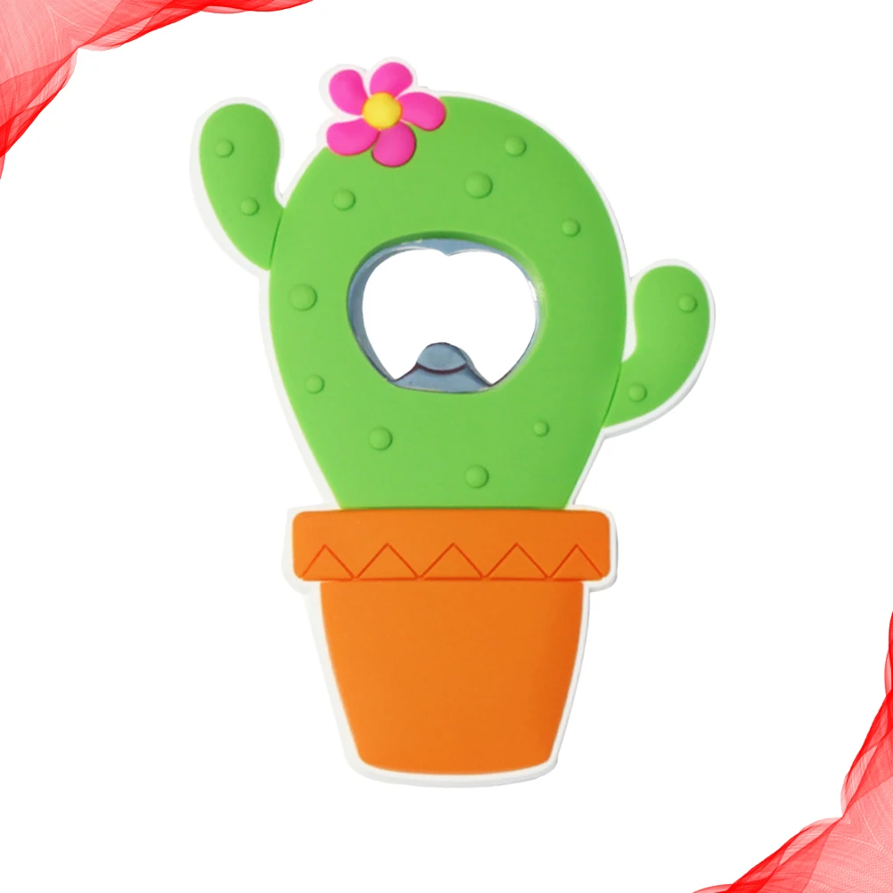

Cactus Bottle Opener Openers Magnetic Sticker Lid Remover Refrigerator Stickers
