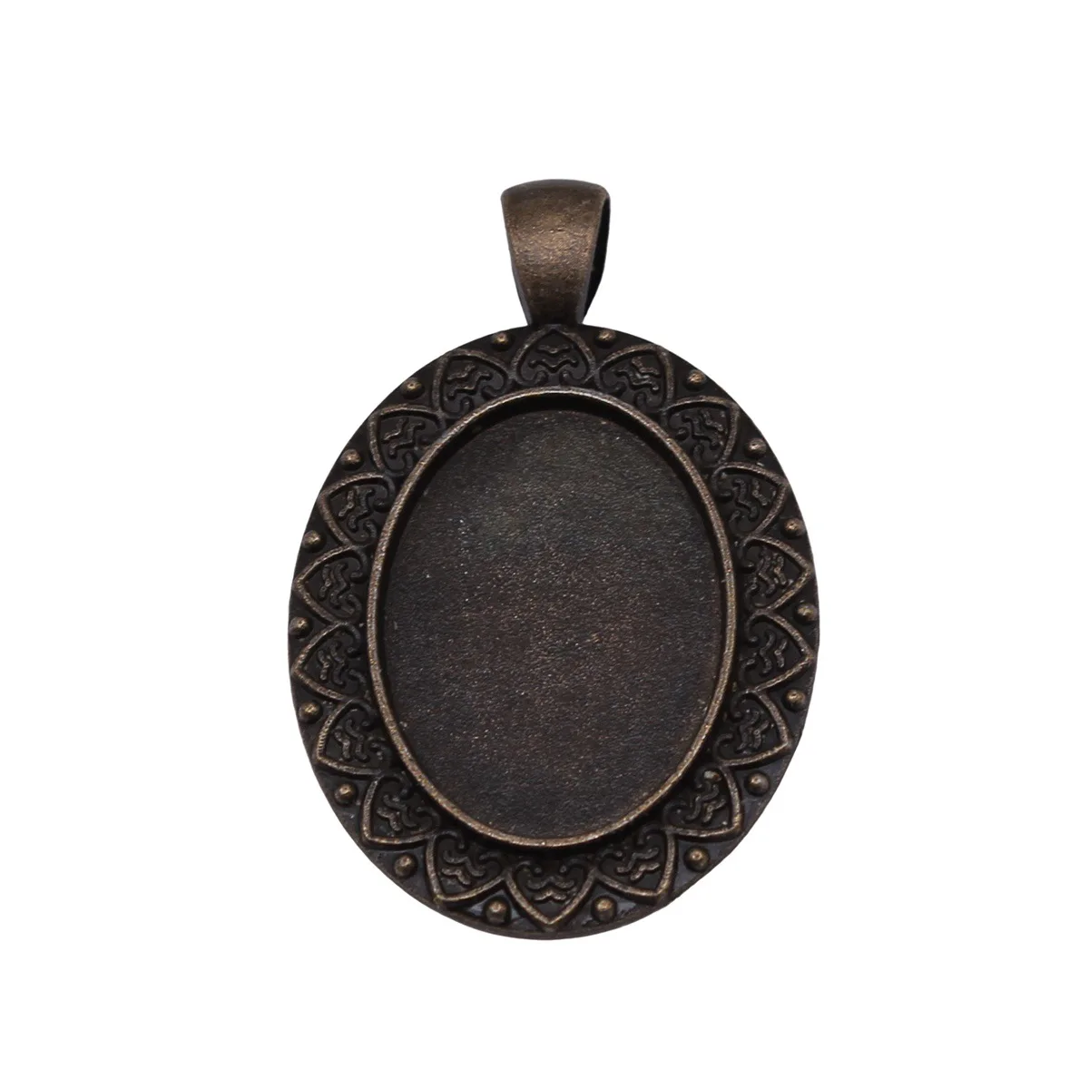 Fit 18x25mm Bezel Tray Setting Alloy Owl Pendants Blank Photo Frame Base DIY Resin Supplies