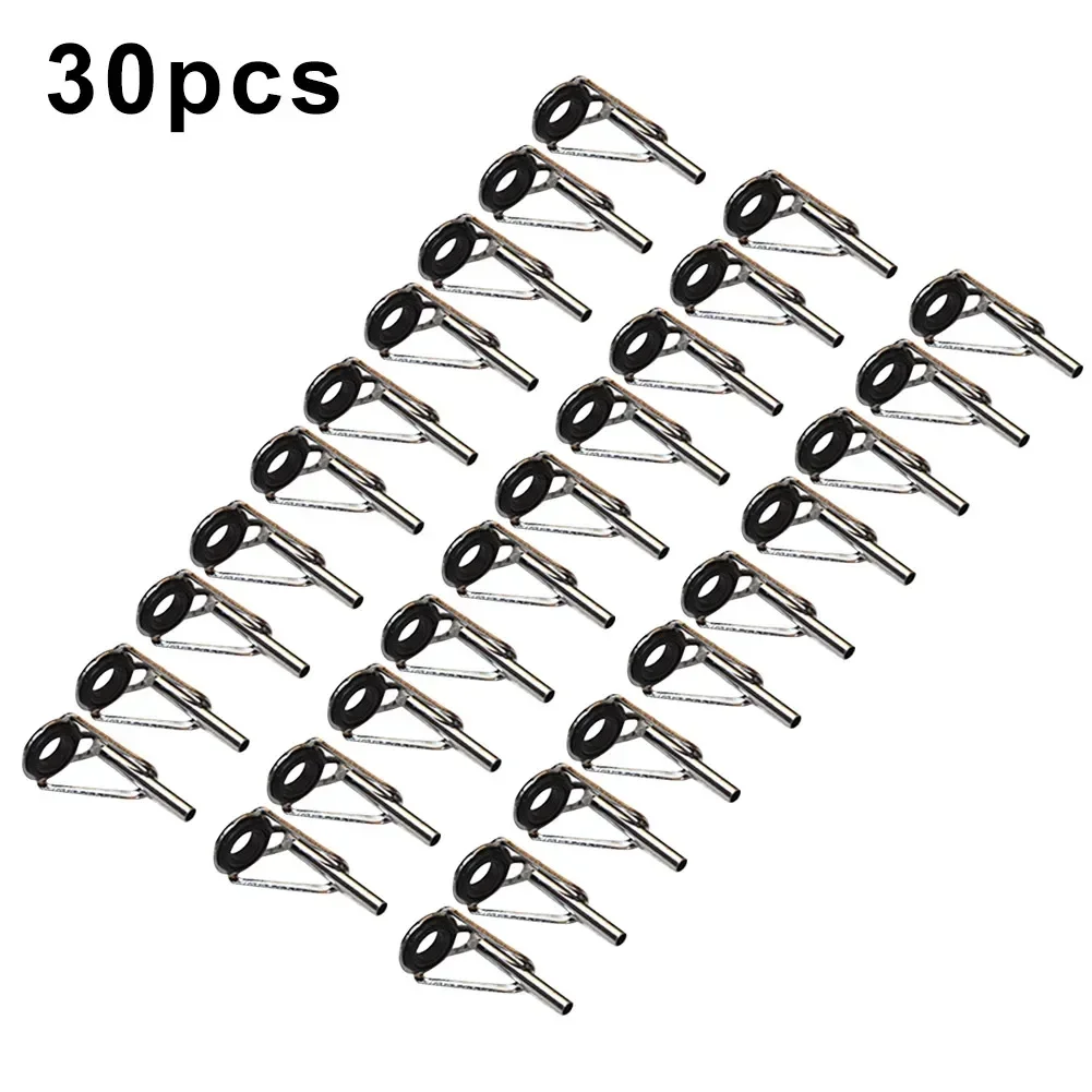 

POTEAX Fishing Rod Guide Rings Guide Rings Set of 30 Fishing Rod Guides with 6 Different Diameters Ideal for Saltwater Fishing