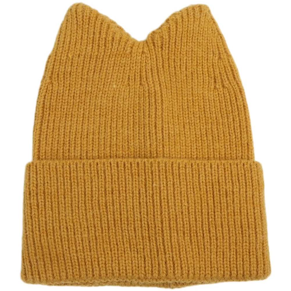 For acrylic Based Knitted For beanie for Kids Featuring Cat Ear Design Winter Warm Headwear with Draft Resistant Knit