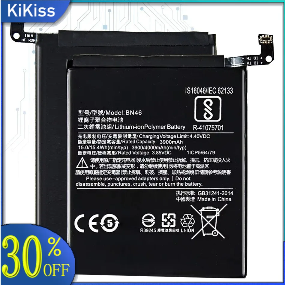 Battery For Xiaomi Redmi Note (12 11 5G 10 7) Pro 12T 11E 10S 11S 8 8T 6 M4 (Pro 4G 5G) M5 Poco X5 X4 3 Pro 5G M1901F7C