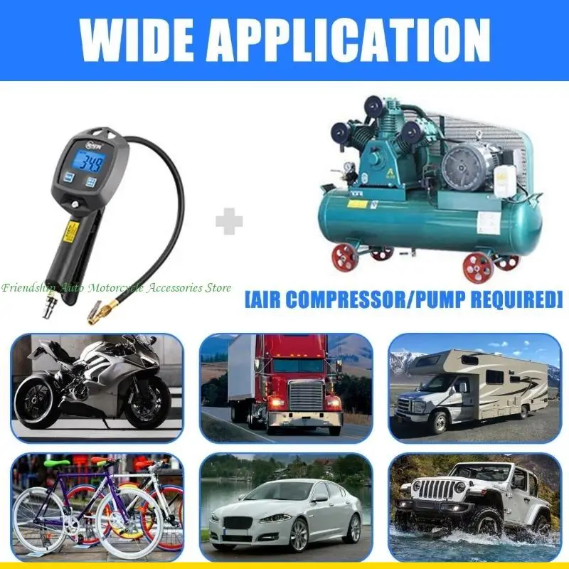 

SZCH Digital Tire Pressure Monitors Small Digital Tire Pressure Check for Car Owners