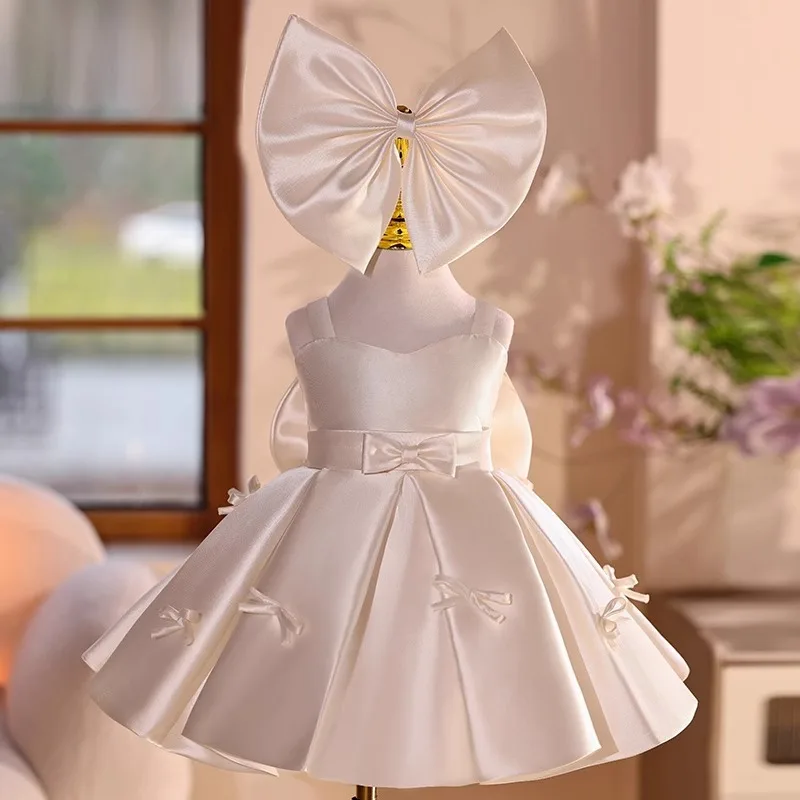 

New Children's Princess Costume Host's Piano Performance Wedding Birthday Girls Party Dresses A4598 Vestidos
