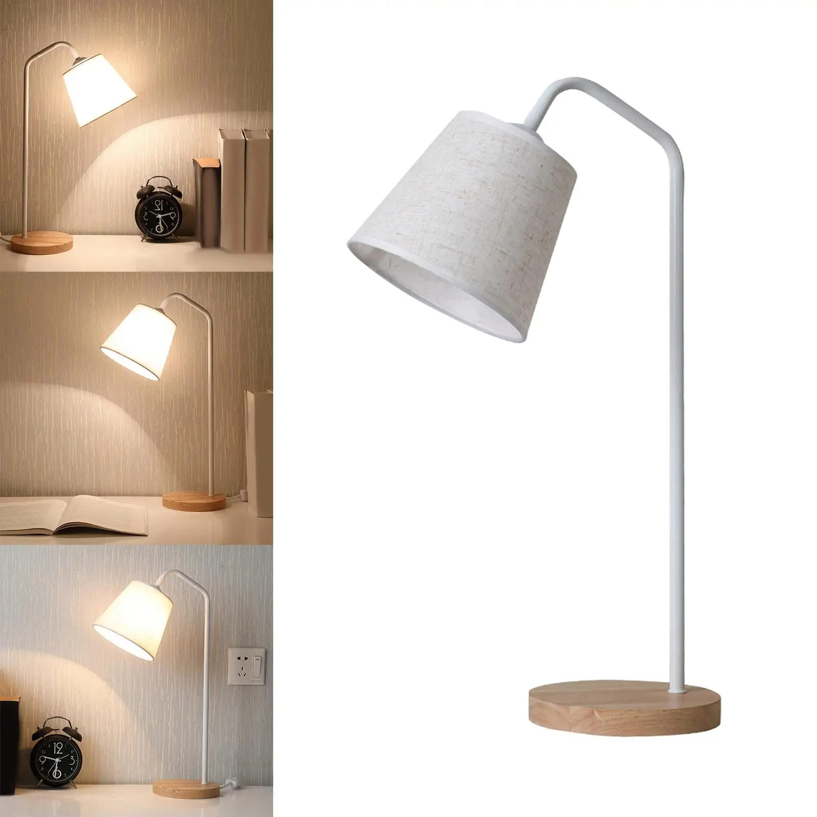 Dimmable Table Lamp USB Remote Study NightStand LED Night Protection for Book