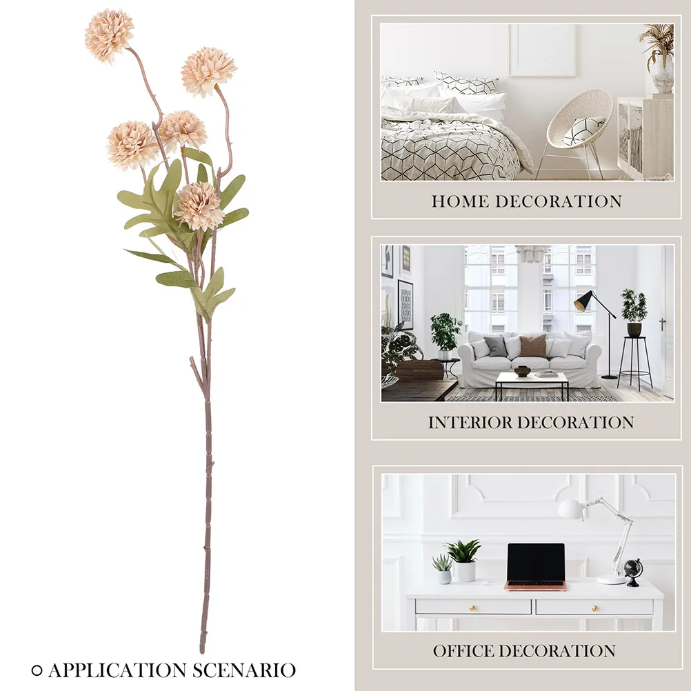 

6 Pcs Artificial Flower Decor Diy Bouquet Stems Flowers Dandelion Fake Mini Arrangement Floral