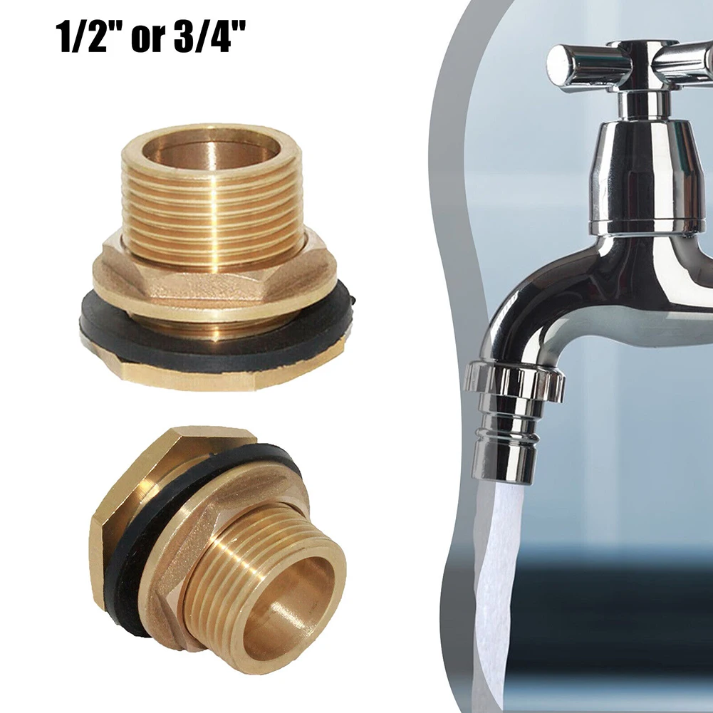 Stainless Steel Water Tank Connector For Water Tower Inlet Outlet Drain Port Fitting Accessory For Rainwater Tool Parts