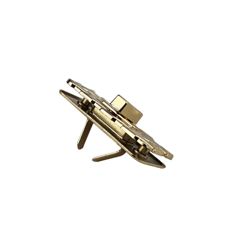 Bag Hardware Accessories Handbag Rectangular Closure Buckle Locks Purse Twist Metal Turn Lock for Purse