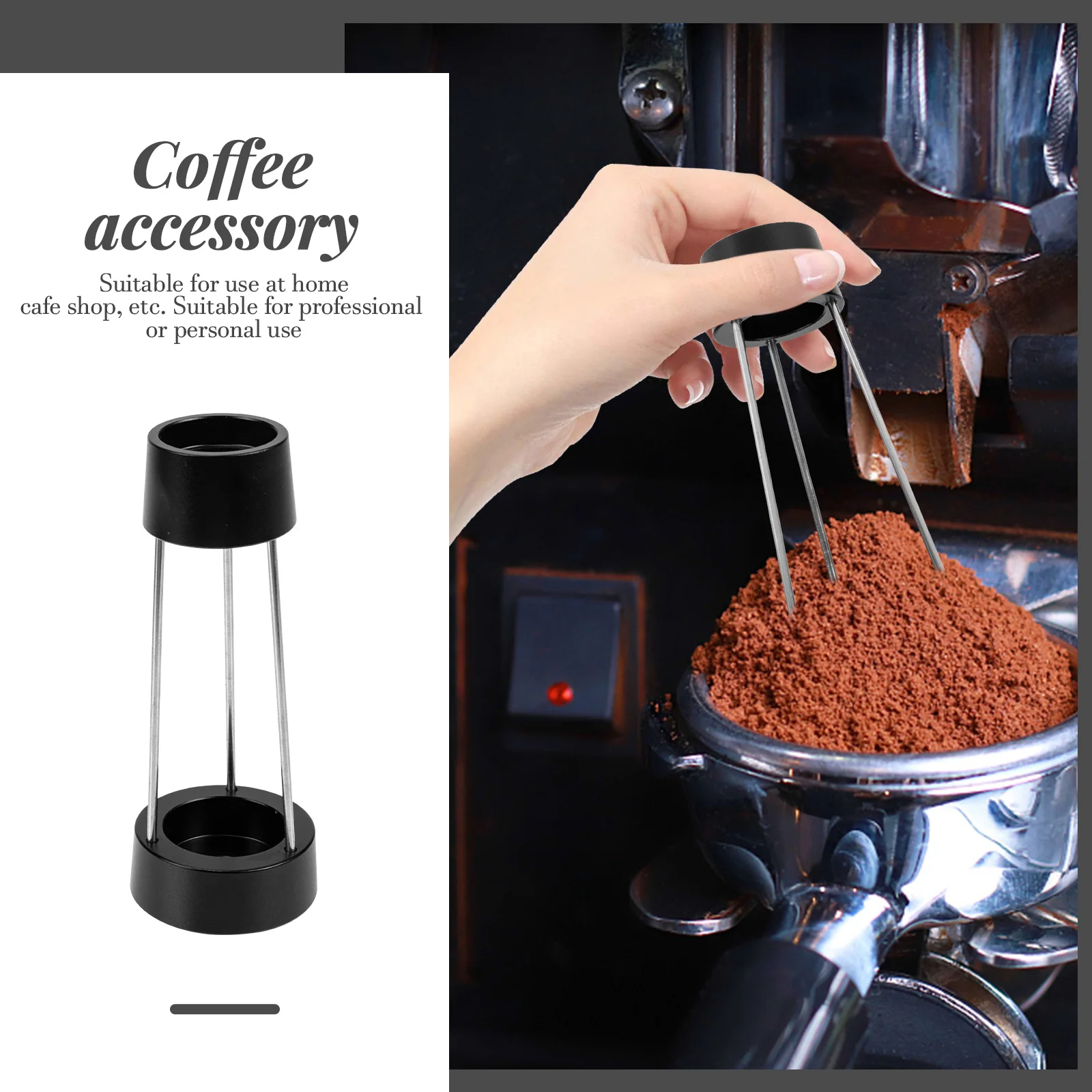 

Espresso Stirrer Distributor Tool Coffee Powder Needle Stainless Steel For Home Cafe Use Easy Clean Mellow Extraction Coffee