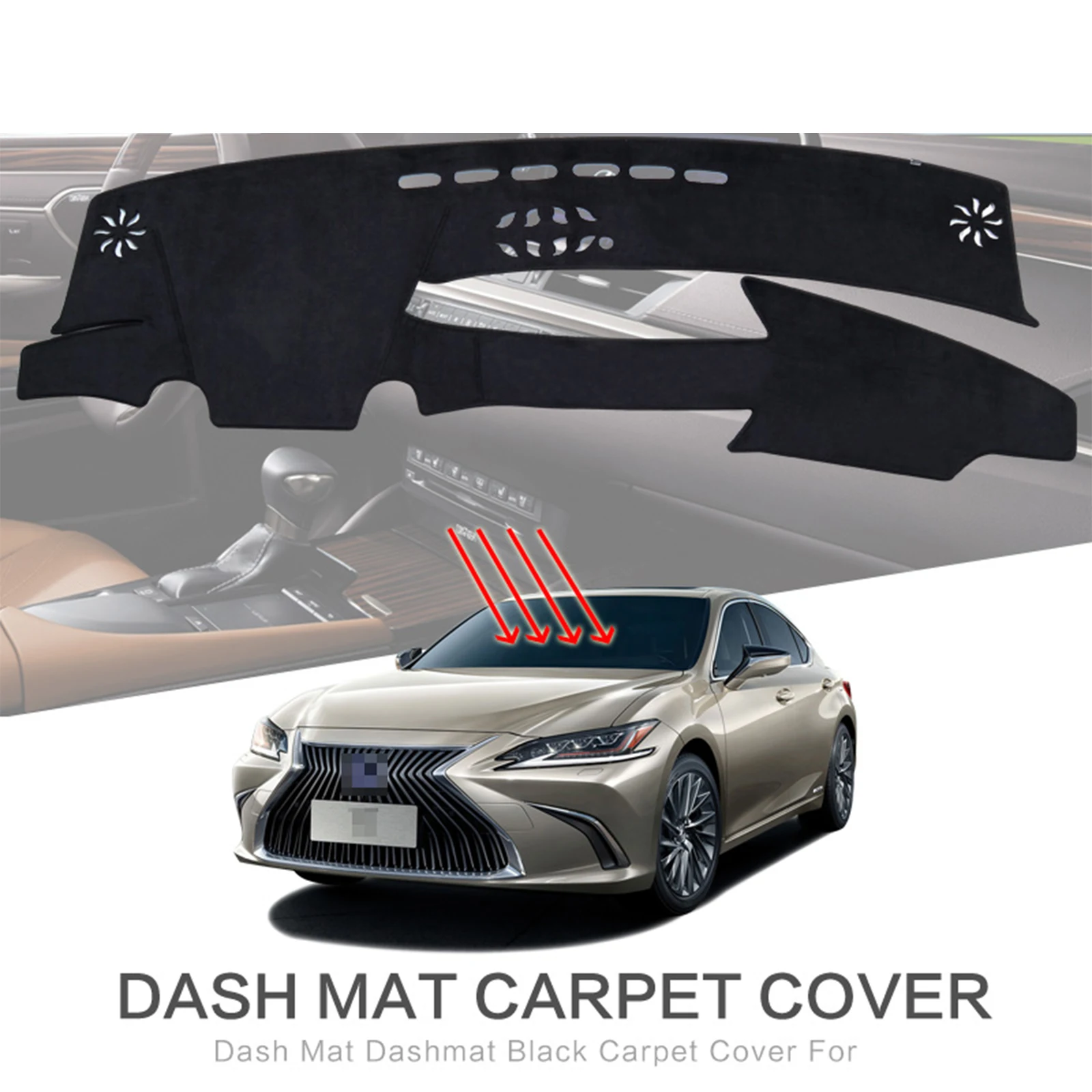 

Car Dashboard Mat for Lexus ES 2018 2019 2020 2021 Sunshade Protective Carpet Dash Mat Dashmat