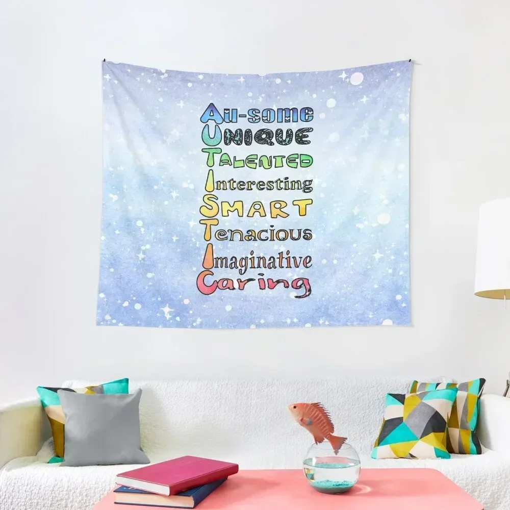 

A.U.T.I.S.T.I.C Tapestry Wall Decor Hanging Bedroom Organization And Decoration Tapestry