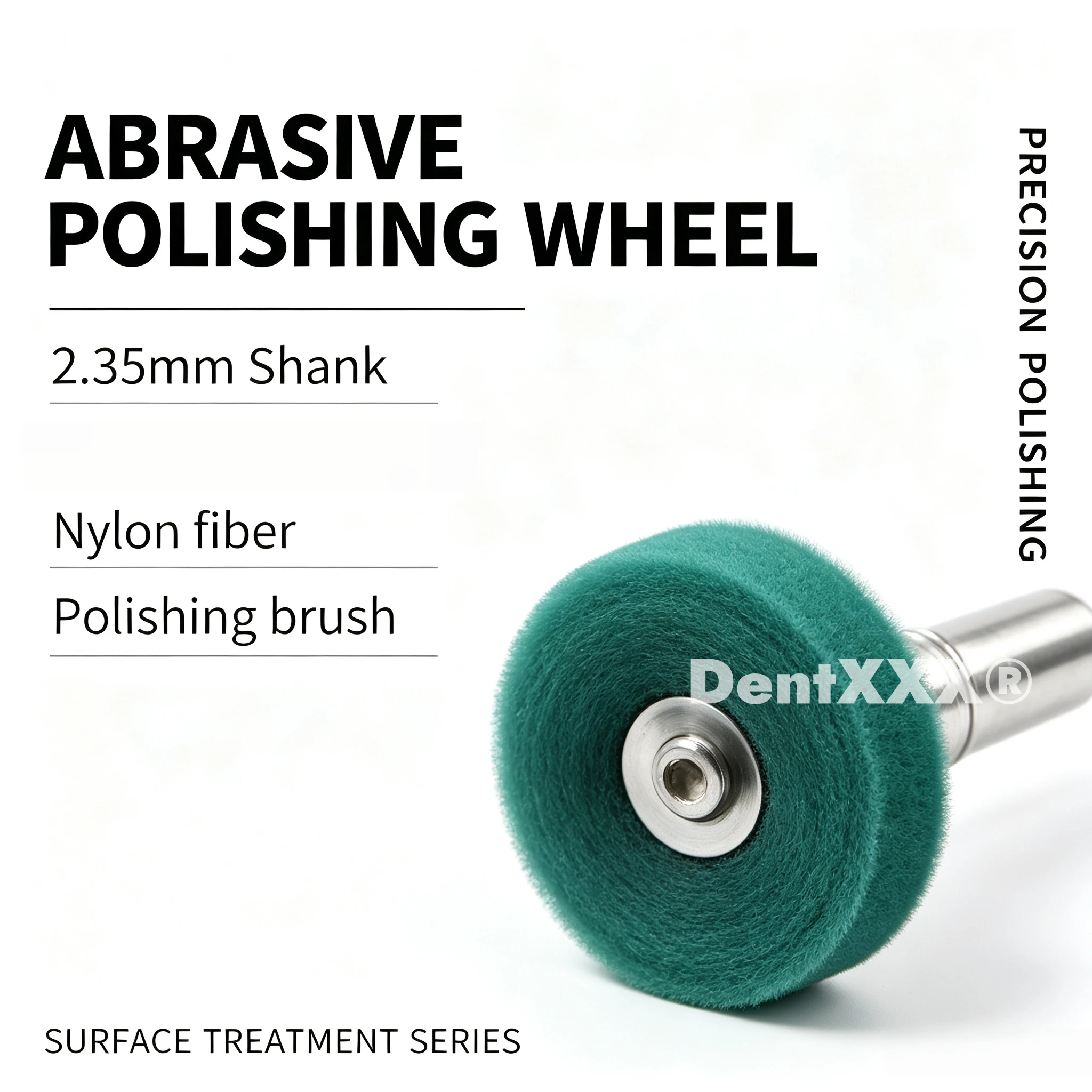Nylon Polishing Wheel Abrasive Brush with 3mm/2.35mm Shank, Dremel Rotary Tool Accessories Set Rust Remover view 3