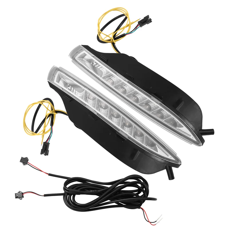 

AS57-LED DRL противотуманные фары указатель поворота водонепроницаемый 12 В для автомобиля Scirocco 2008-2013 дневные ходовые огни