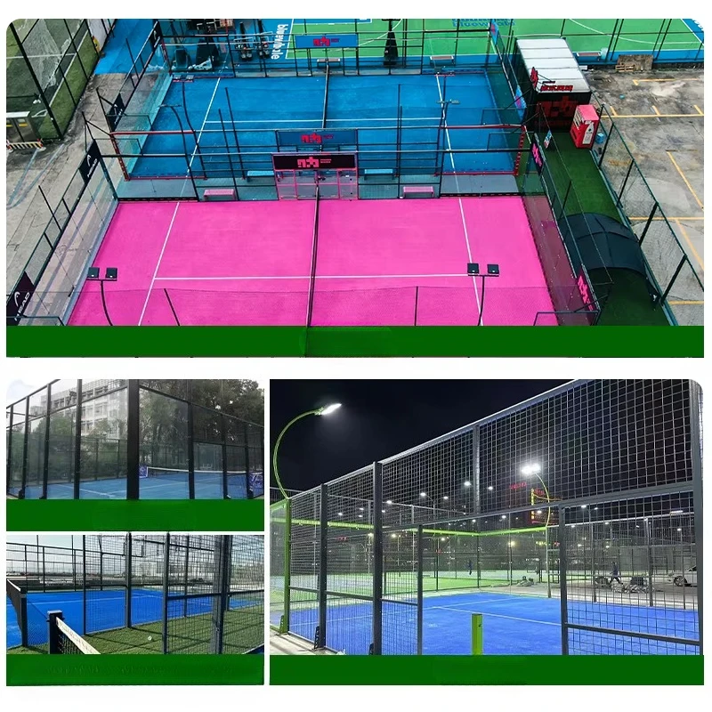 Full Set Paddle Court Artificial Grass Customizable Tennis Cricket Installation Artificial Turf