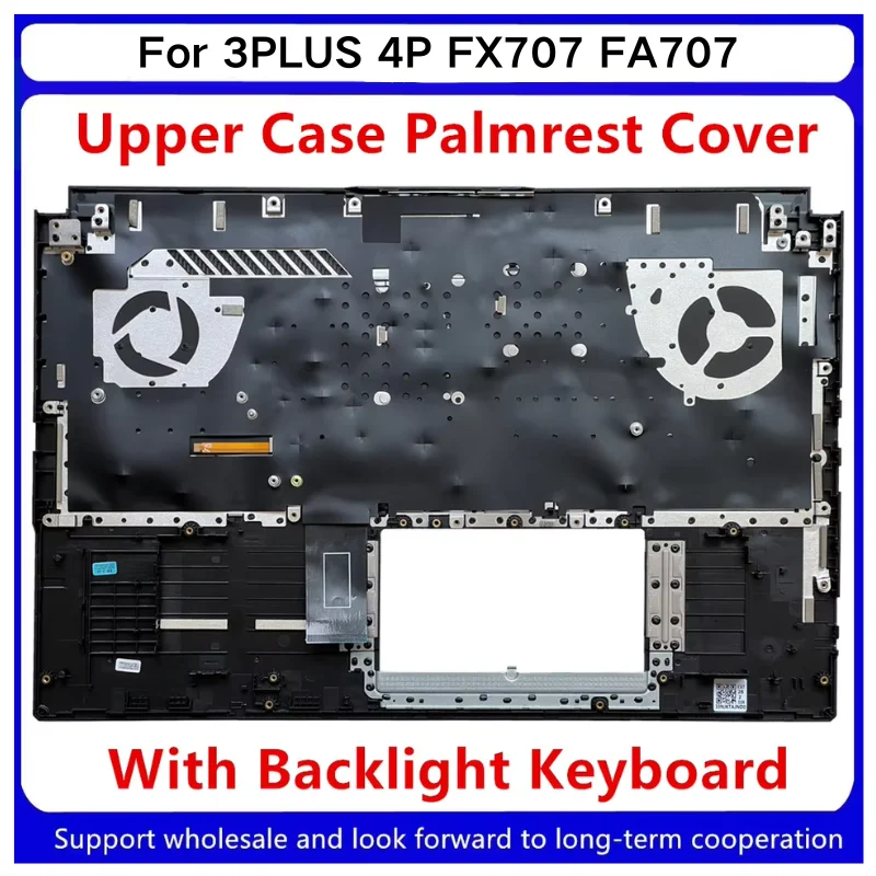 New For Kailxuling 3PLUS 4P FX707 FA707 Upper Case Palmrest Cover With Backlight Keyboard C Shell