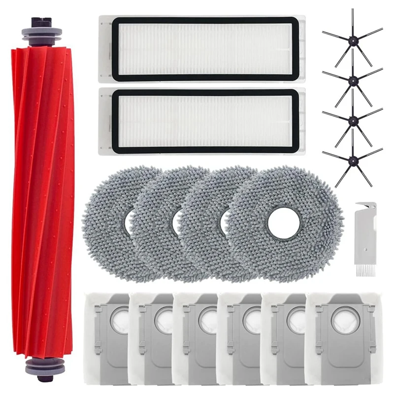 For Roborock Q Revo/P10 A7400RR Vacuum Cleaner Main Side Brush Hepa Filter Mop Cloths Dust Bag Replacement Accessories