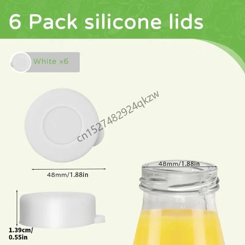 R9CD 6PCS Silicone Sữa Chai Thay thế nắp chai Nắp chai để chống rò rỉ