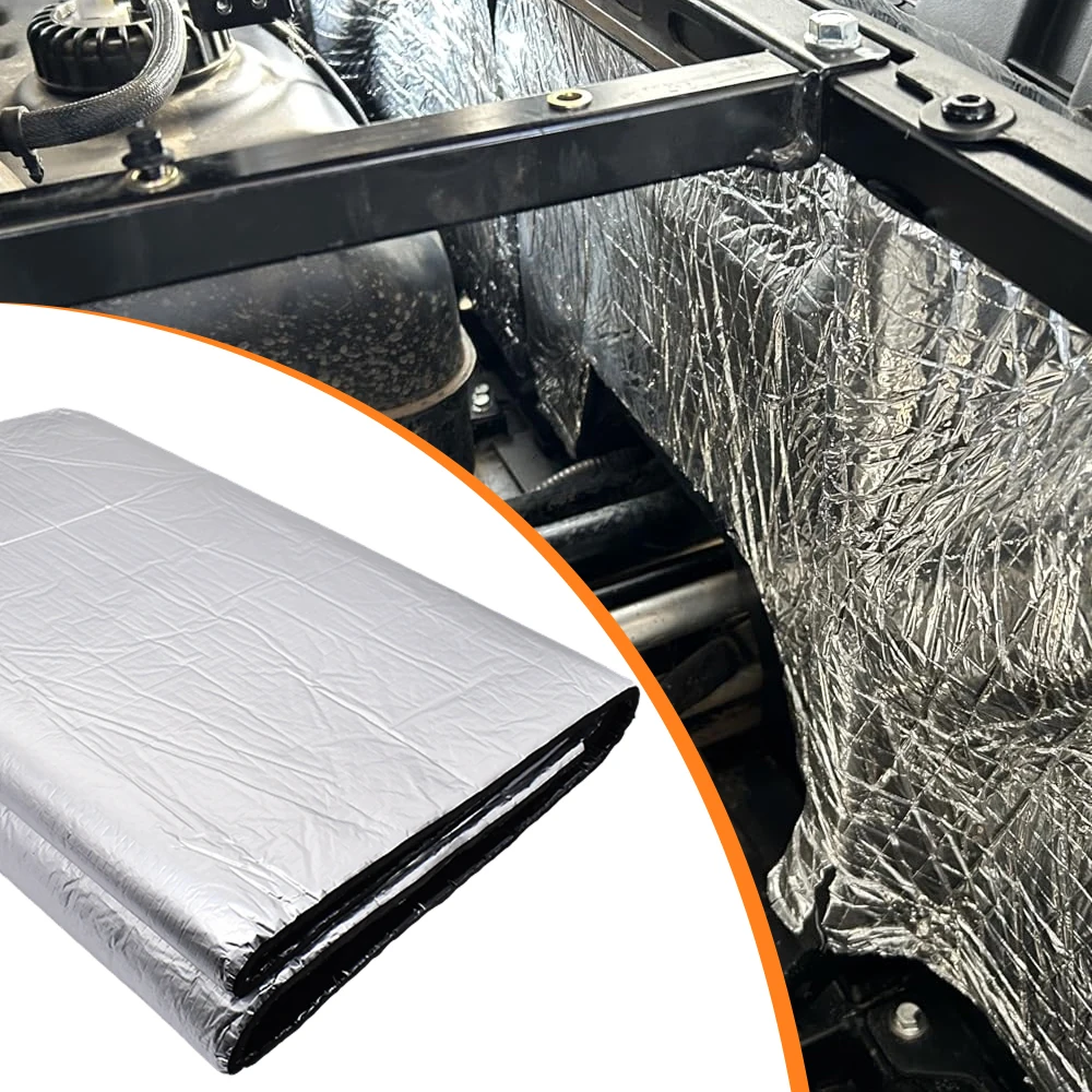 Fireproof Heat and Sound Insulation Mat 200x50cm Acoustic Thermal Mat Soundproof Wall Panels Noise Insulation for Car Deadening