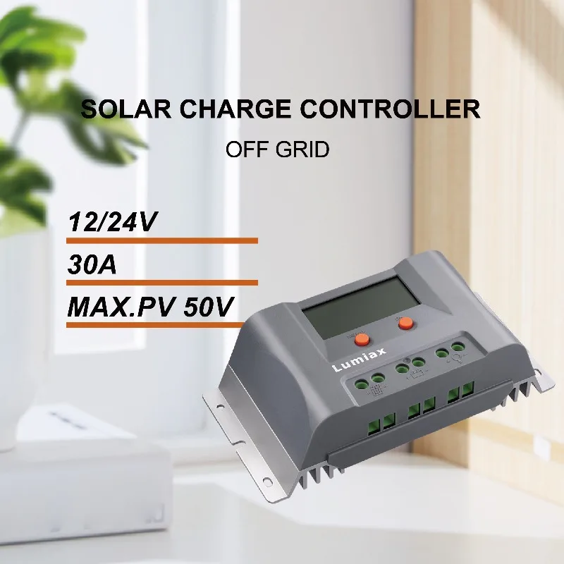 12V Solar Panel LCD Display Bluetooth RV Caravan Yacht PWM Charge Controller AGM/Lithium
