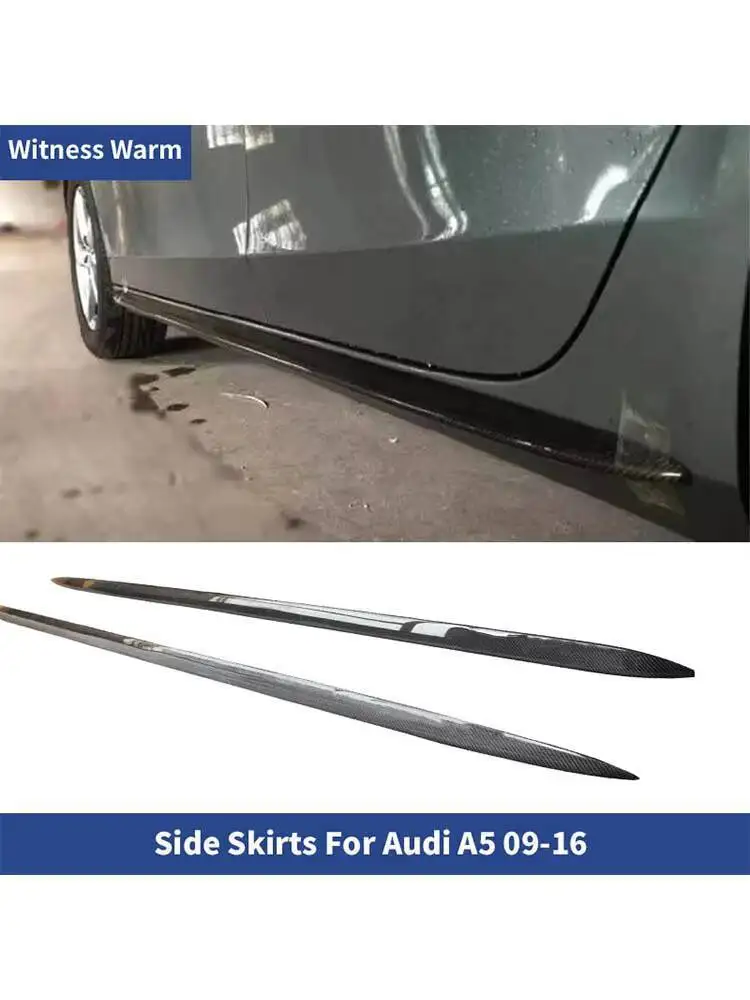 Carbon Fiber Auto Side Carbon Rock Side Bumper Schürze Patch für Audi A5 2 Türen 4-Türer 2009-2016