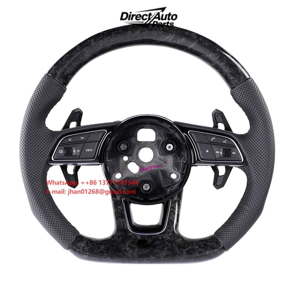 Custom Forged Carbon Fiber Sports Car Steering Wheel Factory-Designed for B9 Model