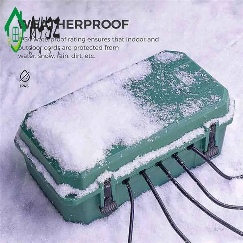 

A45Z-Outdoor Weatherproof Connection Box, Ip54 Water-Resistant Extension Cord Connection Box, Electrical Box To Protect
