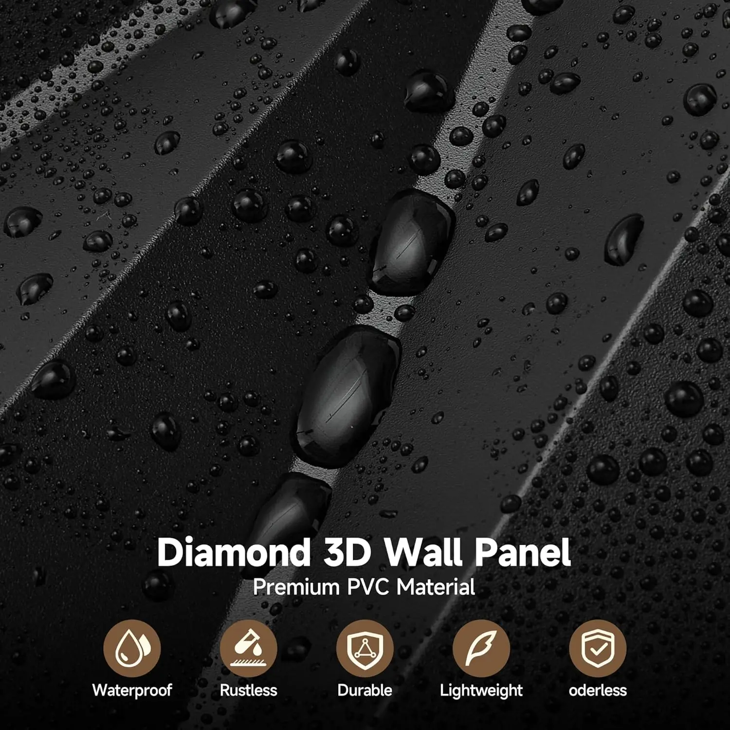 3D Wall Panels for Interior Wall Decor, 11.8''x11.8'' Modern Decorative Wall Panels for Living Room, Lobby, Office, 30Pack ﻿