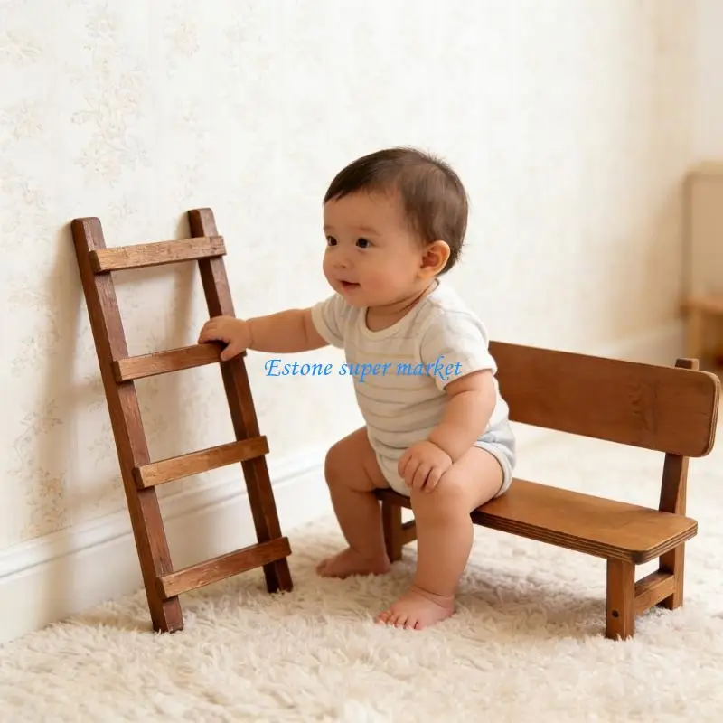 090B Newborns Photography Props Chair Creative Background Long for Studio Use