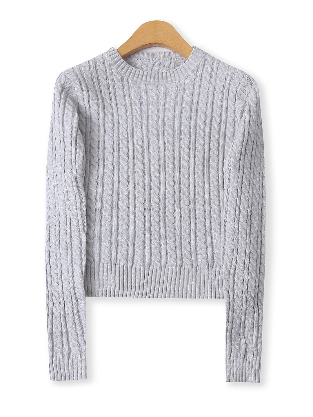 

Slim Fit round Ne Long Sve ort Knitted Sweater Pure Color Versatile Autumn New Sle Women's Faionable Base Layer Top