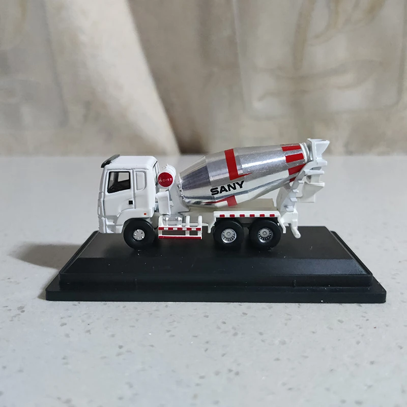 Diecast 1:87 SANY Concrete Truck Mixer Alloy Engineering Machinery MINI Truck Model Toy Gift Boys Toys