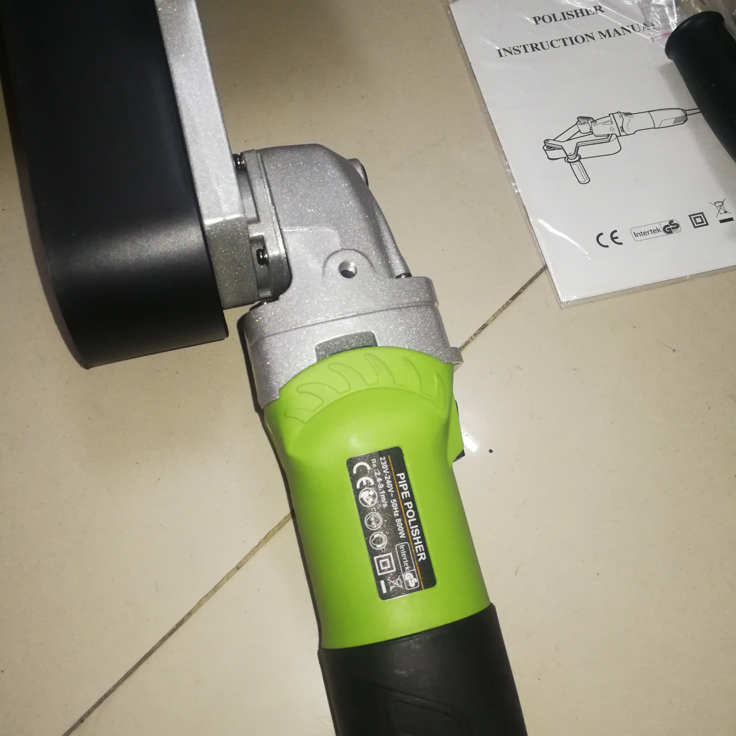 Máquina pulidora y de dibujos de tubos redondos 800W |   Lijadora de correa variable de 6 velocidades para eliminación de óxido de tuberías de acero inoxidable y acabado de espejo