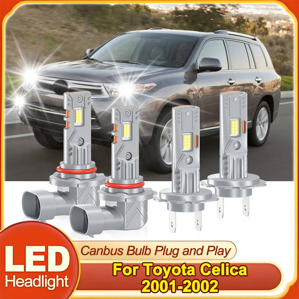 

40000LM Canbus No Error Car LED Headlight 6000K CSP Chips High Low Beam Super Bright For Toyota Celica 2001-2002 Plug and Play