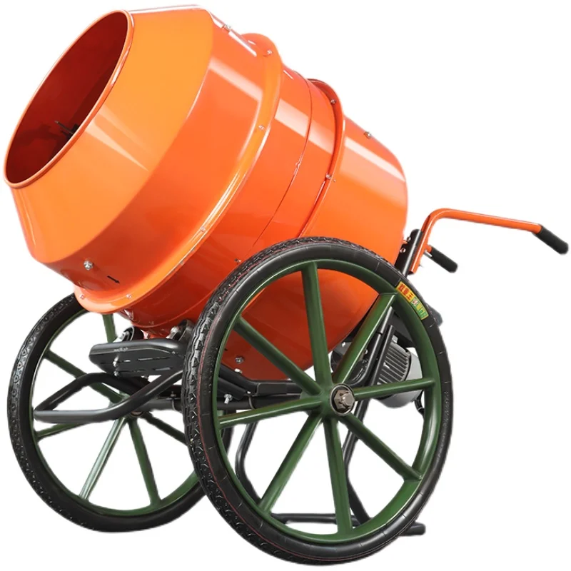 concrete mixer small 220V household electric construction site fully automatic sand and gravel feed