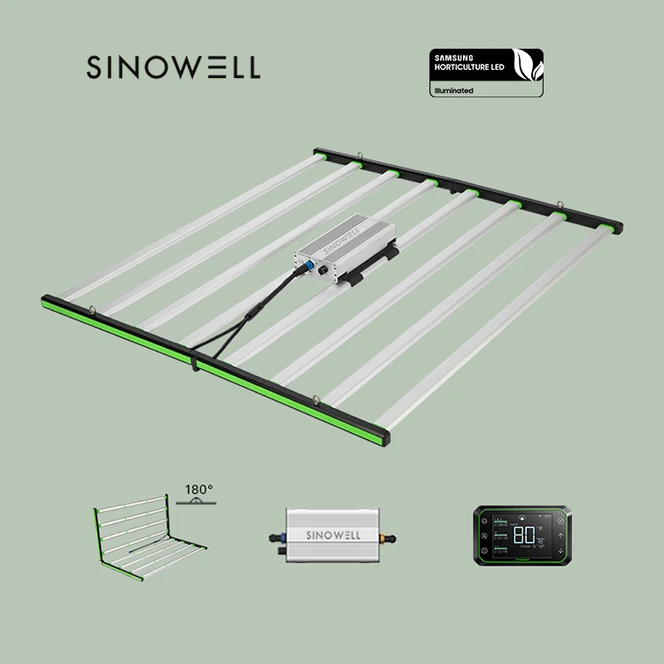 Hot selling：720W 8 Strips 1940Umol/S Full Spectrum 5-Year Warranty Indoor Vertical Farming LED Grow Light