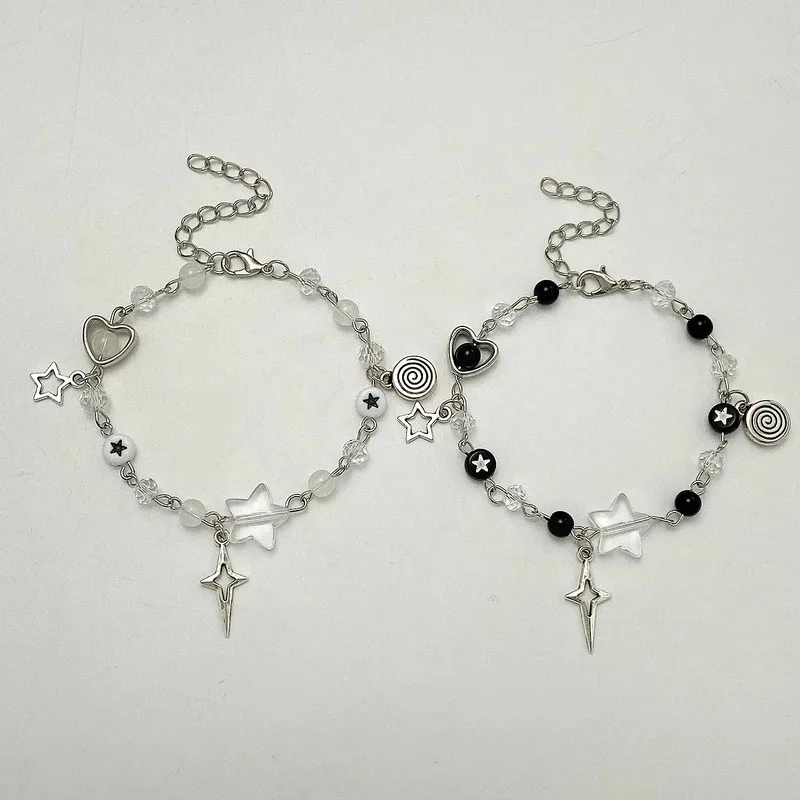 

Found Form Y2K Matching Bracelets Couple Set TV Girl Album Inspired Beaded Friendship Bracelet Gift for Her Him Music Jewelry