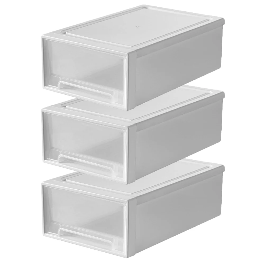 

Three Layer Storage Box Drawers Plastic Organizer for Desk Skin Care Cabinet Desktop Pp Office with