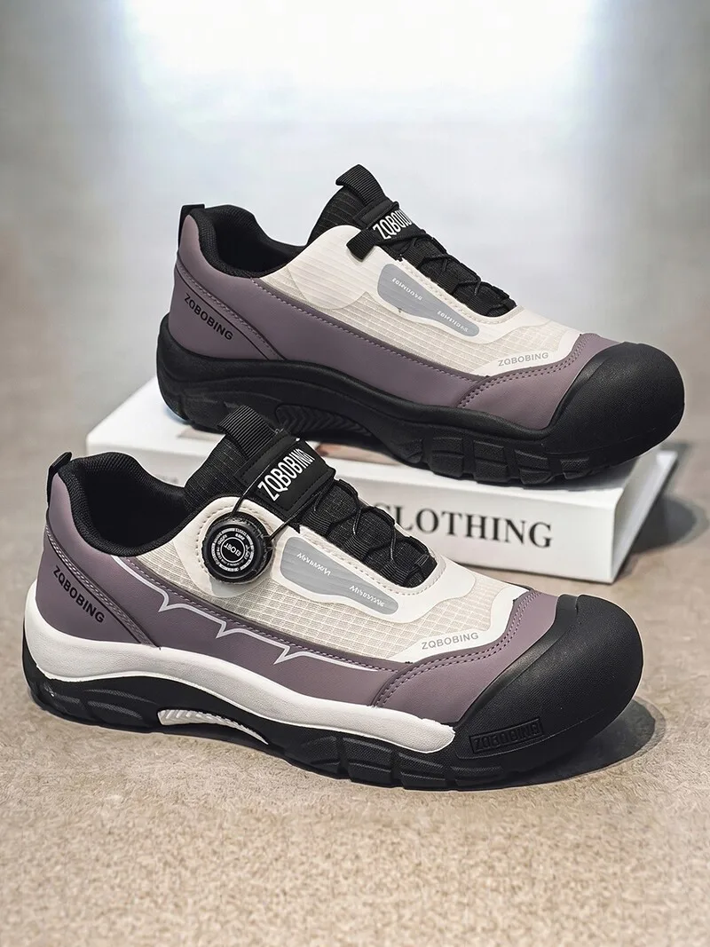 Men's Casual Outdoor Sports Shoes Soft Bottom Wear-Resistant Leisure Work Shoes Autumn New Style Rotation Button Mountain Shoes