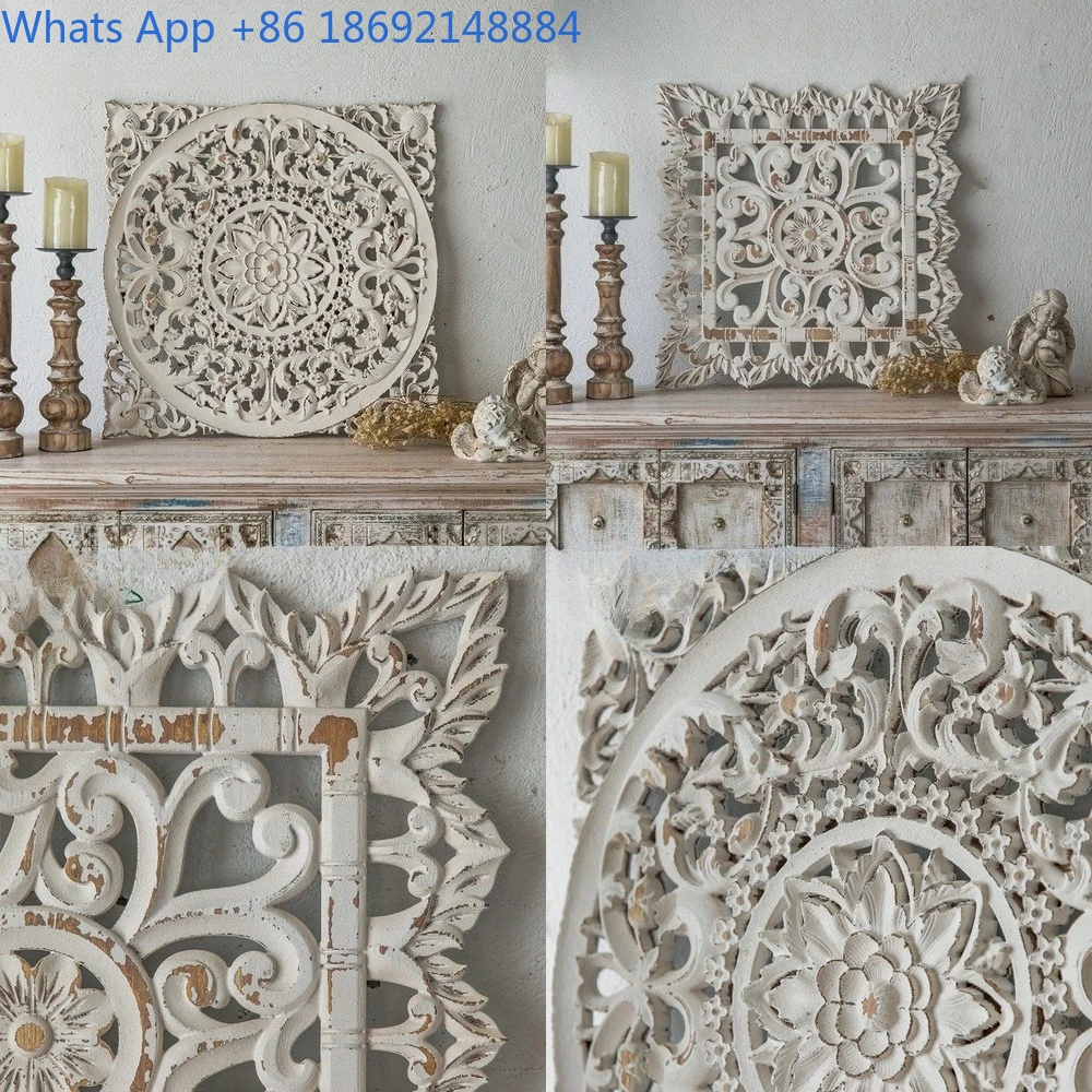 

American retro personalized carved wall hanging coffee shop simple decoration living room entrance background wall decoration