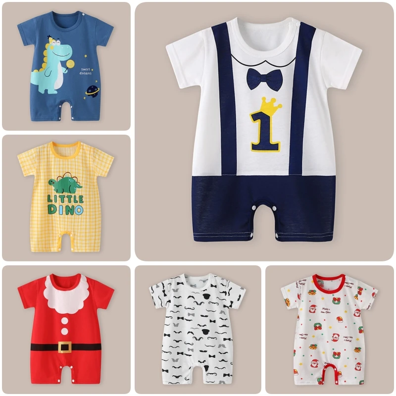 Baby romper Cartoon Toddler Ice Cool jumpsuit newborn cotton short sleeve baby girl boy clothing DS29