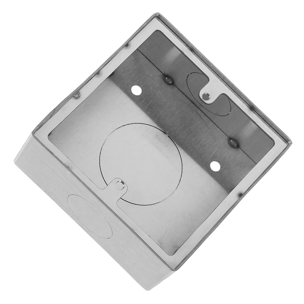 Stainless Steel Surface Mount Junction Box – Fire Resistant Electrical Box for Light Switch & Socket, Wall Mounted