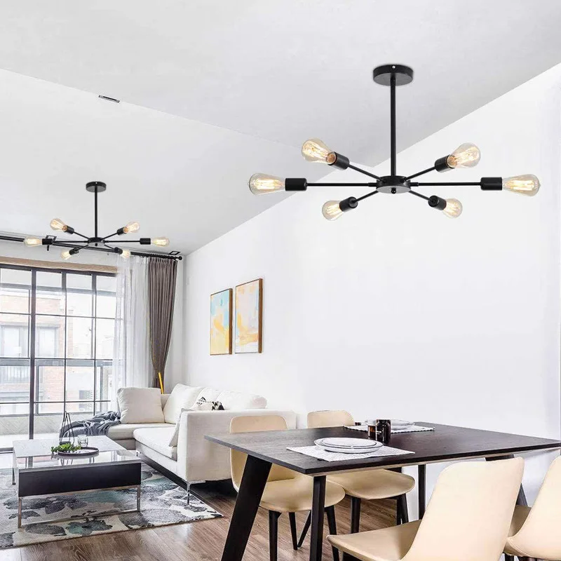 

Nordic Luxury Modern LED Ceiling Lamp Chandelier For Living Room Dining Bedroom Home Lighting 6Heads 8Head Lustre Ceiling Light